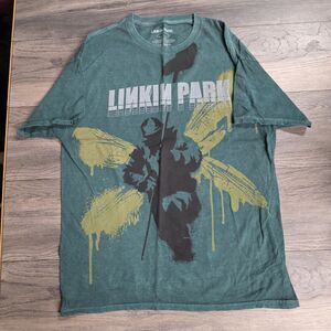 Linkin Park 2025 Hybrid Theory T Shirt Big Print Size L Green
